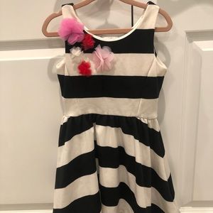 Black and white Stripped tank dress